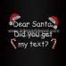 Dear Santa Did You Get My Text Rhinestone Iron On Transfers
